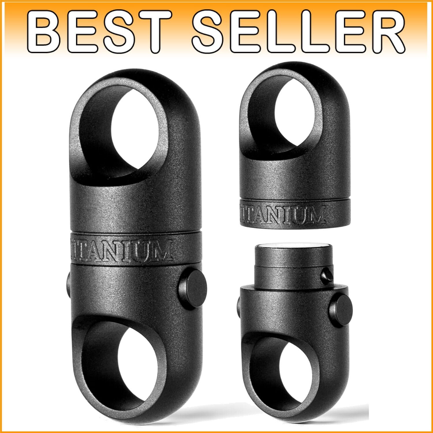 Effortless Key Management: Titanium Magnetic Key Holder with Quick Release Lock