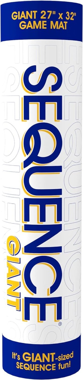 Extra-Large SEQUENCE Game with Roll-Up Mat & Colorful Chips - For Family Fun