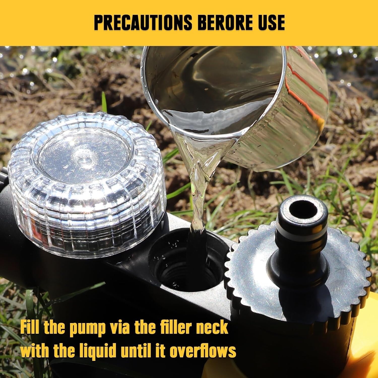 Battery-Powered Water Transfer Pump – Ideal for Pool Draining & Lawn Irrigation