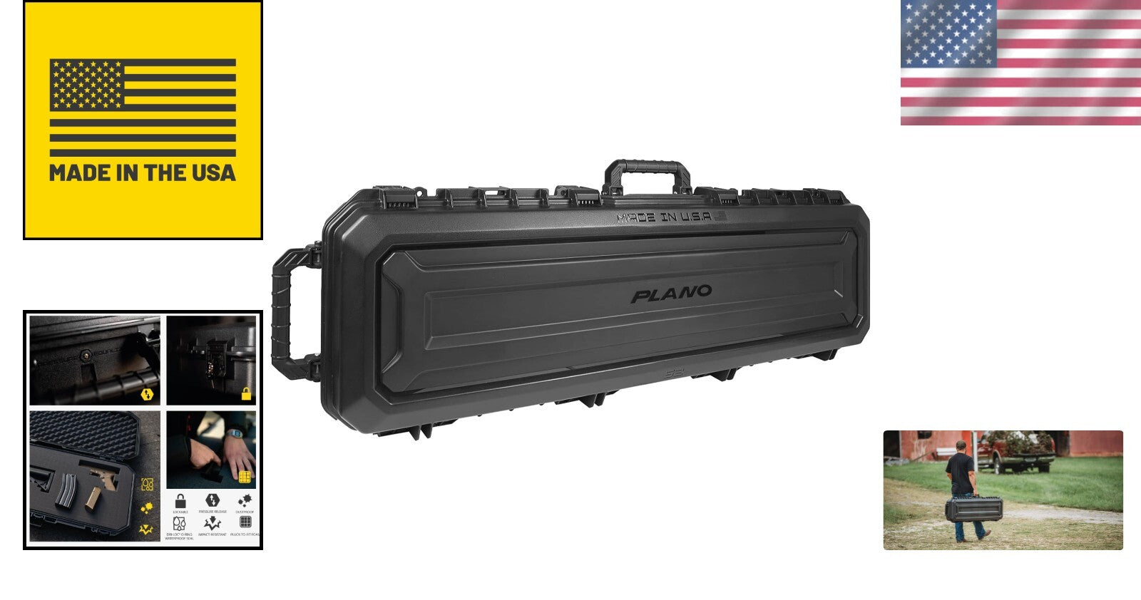 All-Weather 52-Inch Gun Case with Dri-Loc Seal for Ultimate Firearm Protection