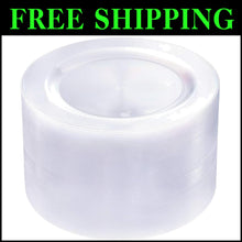 Load image into Gallery viewer, Elegant 10.25 Inch Clear Plastic Plates - 100 Premium Disposable Dinner Plates