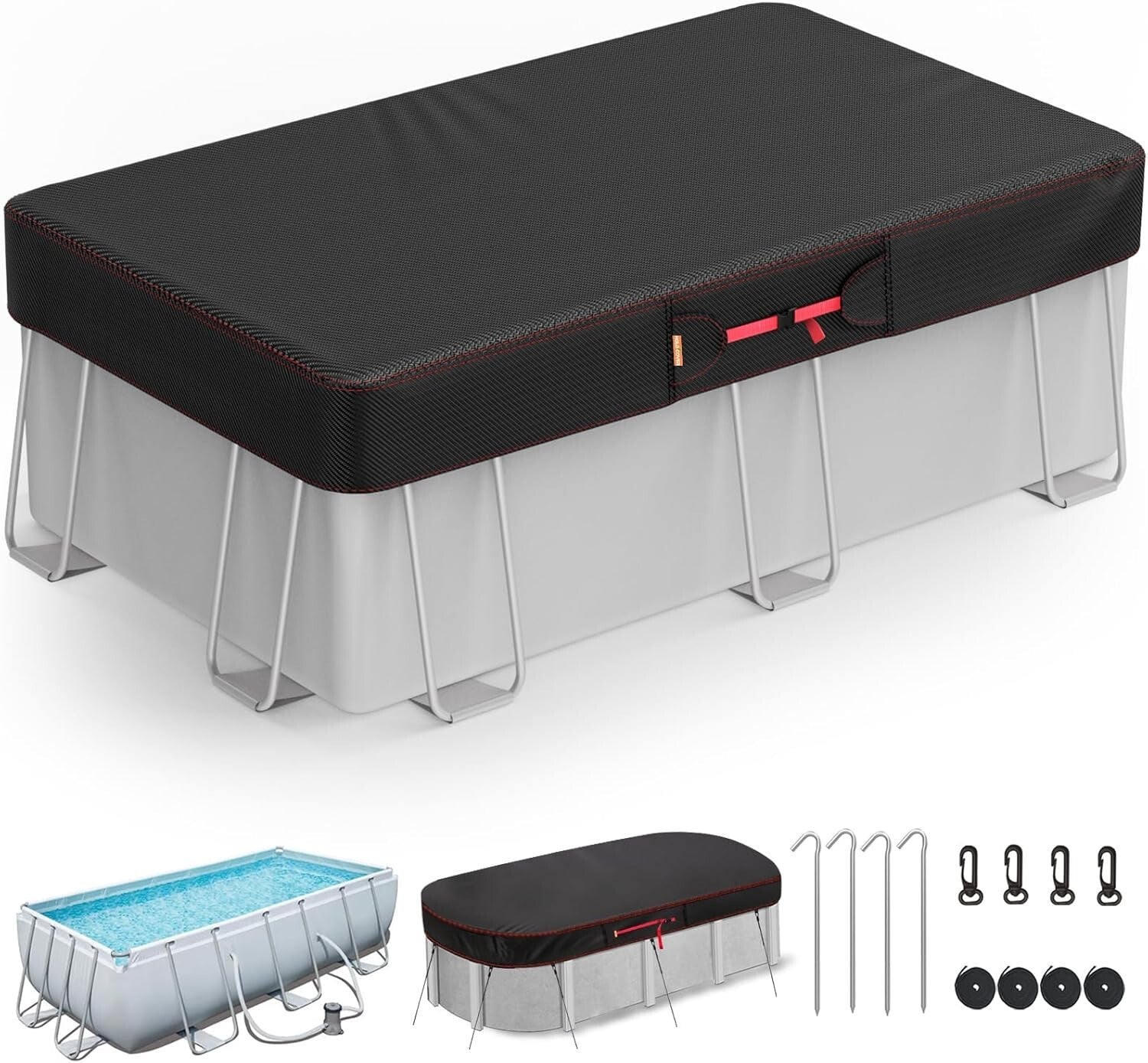 10x16' Rectangular Solar Cover - Versatile & Energy Saving Pool Protection