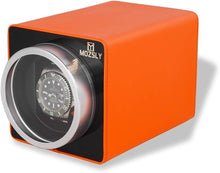 Load image into Gallery viewer, Stylish PU Leather Watch Winder for Automatic Timepieces with Quiet Motor