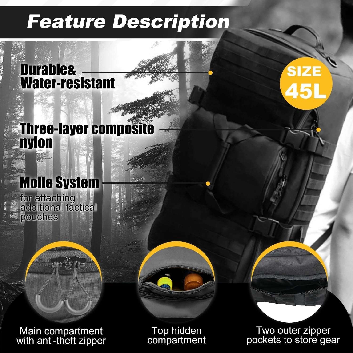 Lightweight and Durable 3-in-1 Duffle Bag: Your All-in-One Travel Solution