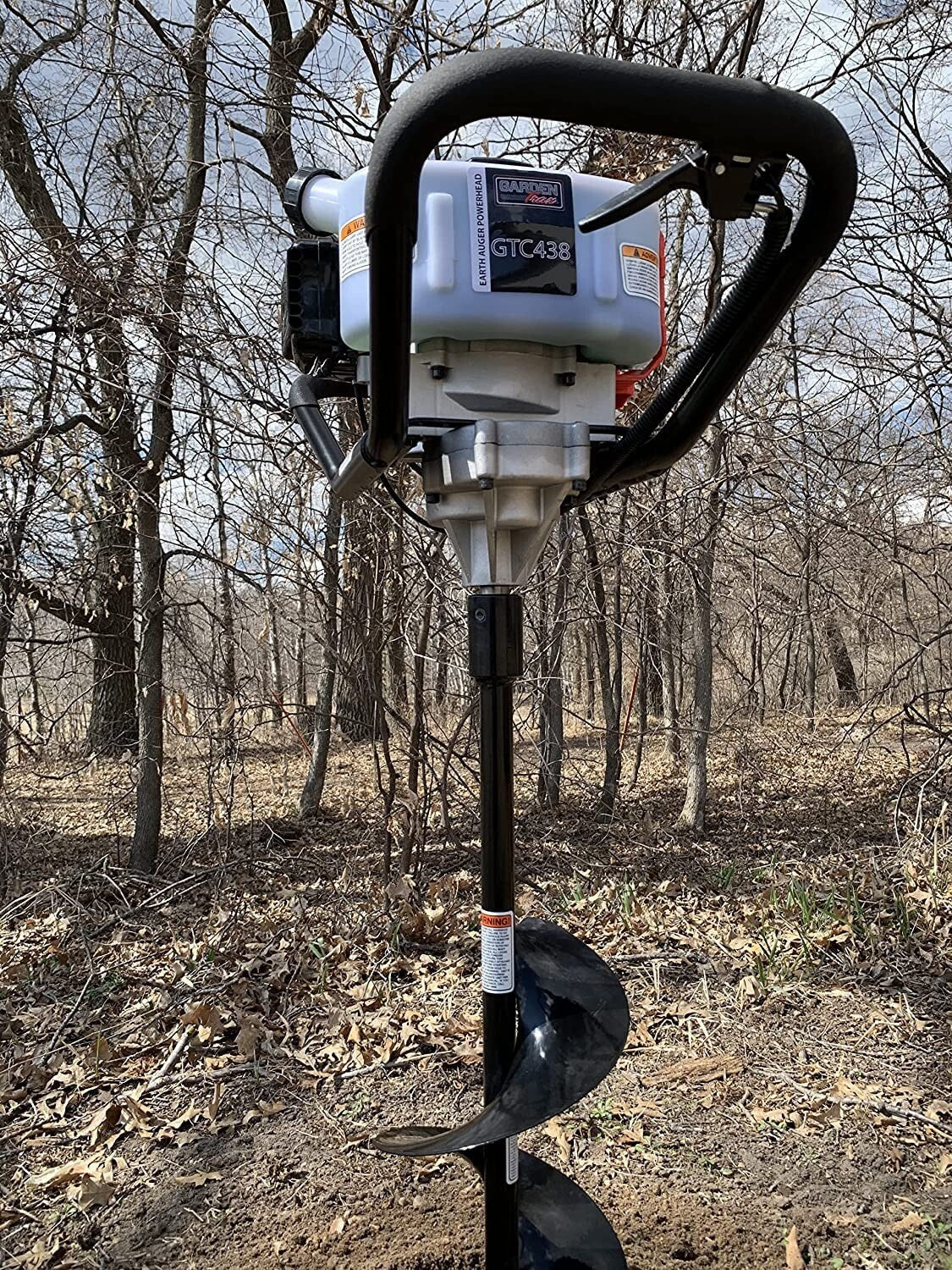 Alloy Steel 12” x 36” Auger with 7/8” Shaft - Reliable Tool for Landscaping Work