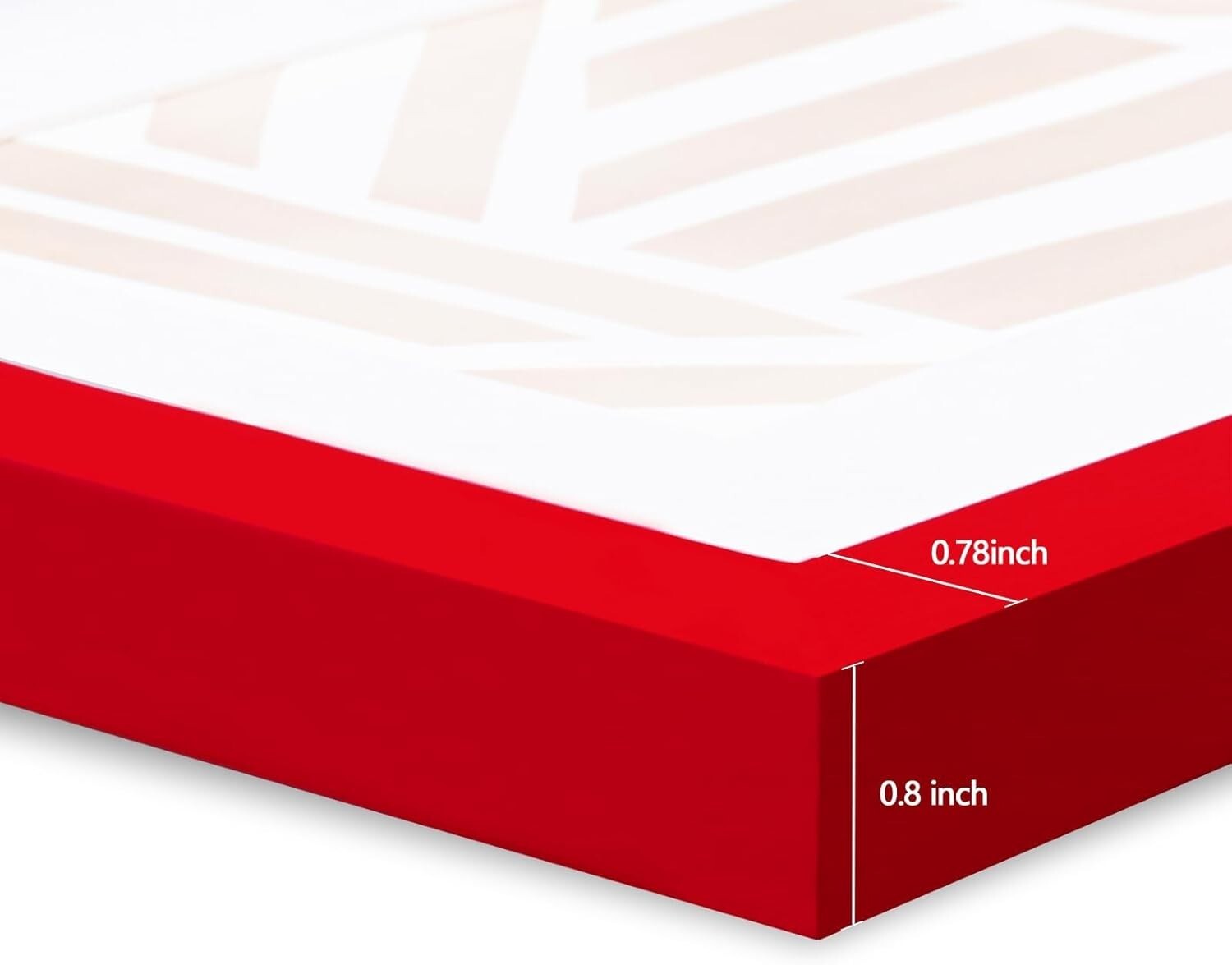 Chic 4-Pack 11x14 Picture Frames with Real Glass & Easy Display - Red Finish