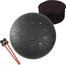Load image into Gallery viewer, Ethereal 12-Inch Steel Tongue Drum with 11 Notes - Perfect for Meditation &amp; Yoga