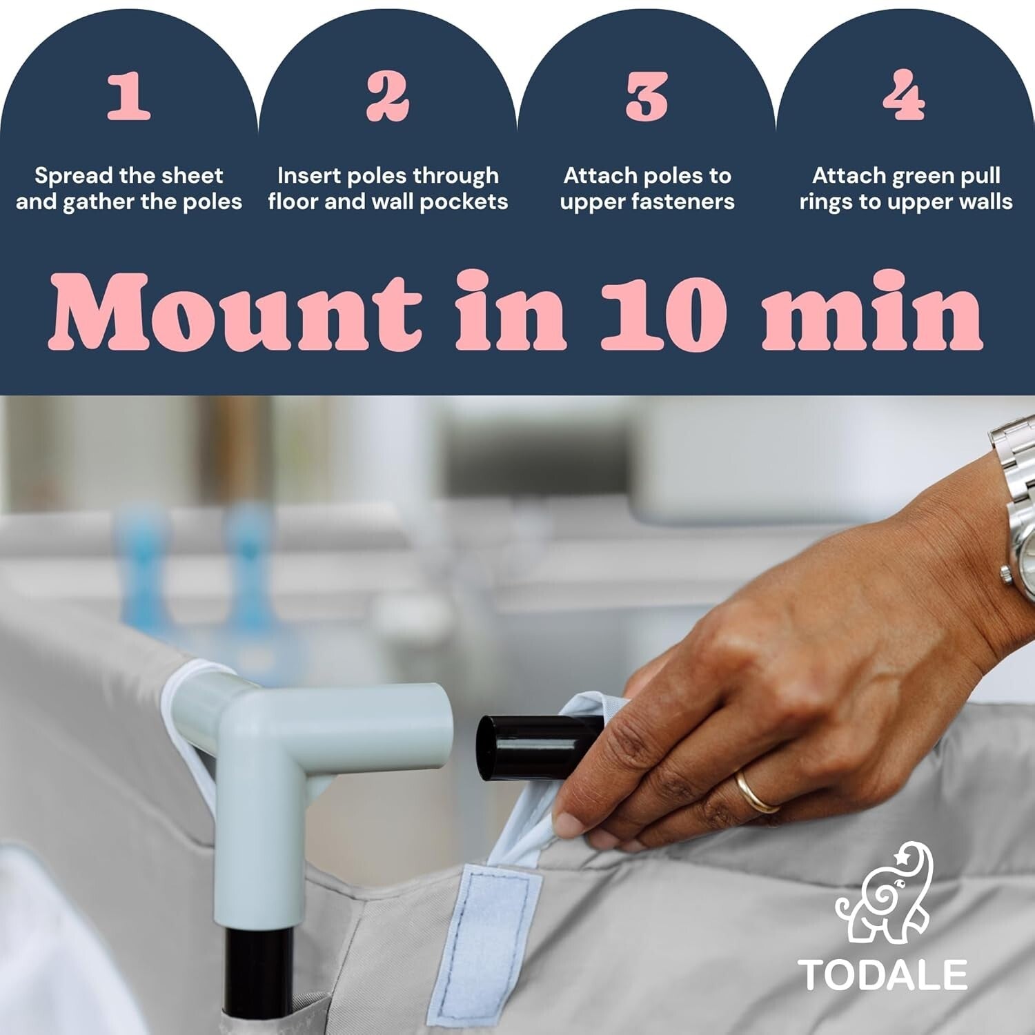 Sturdy Baby Playpen with No-Gap Design - Safe Play Space for Your Toddler 50x50