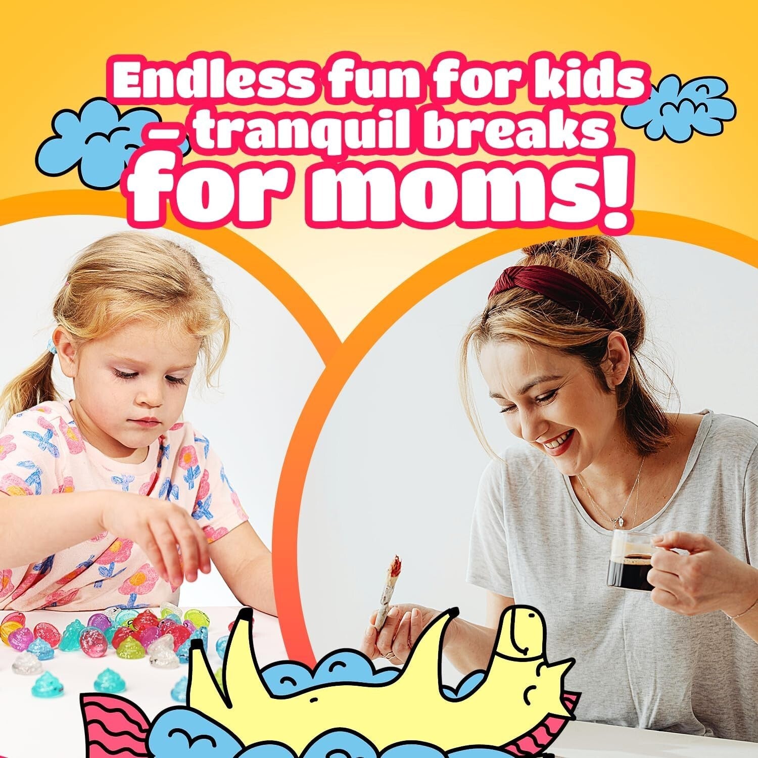 Vibrant 100pc Unicorn Poop Glitter Emoji Toys - Fun Party Supplies