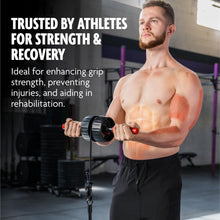 Load image into Gallery viewer, Durable Forearm Roller with Non-Slip Grip - Ideal for Rehab &amp; Strength Training