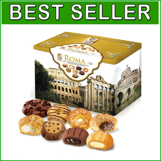 Elegant Matilde Vicenzi Cookie Tin - 32oz Italian Pastry Assortment for Gifts