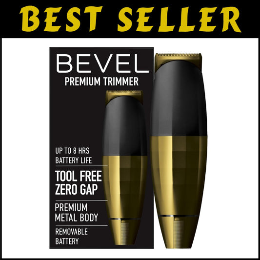 Cordless Gold Beard Trimmer - Lightweight Design, Precision Zero Gapped Blade