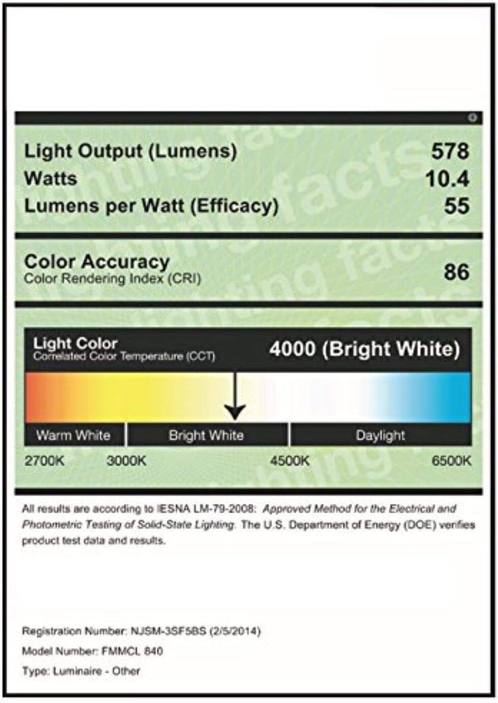 Stylish 7 Inch White LED Ceiling Light with Motion Detection - 50,000 Hour Life