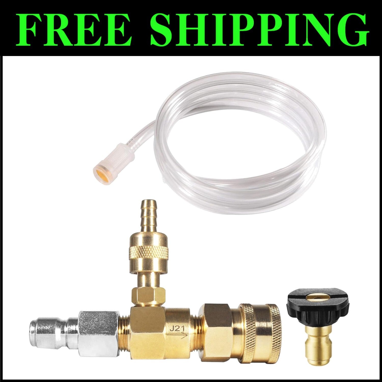 Adjustable Chemical Injector Kit for Pressure Washers - Maximum 4500 PSI