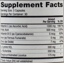 Load image into Gallery viewer, Natural Mouth Ulcer Relief with Deglycyrrhizinated Licorice - 90 Count Capsule