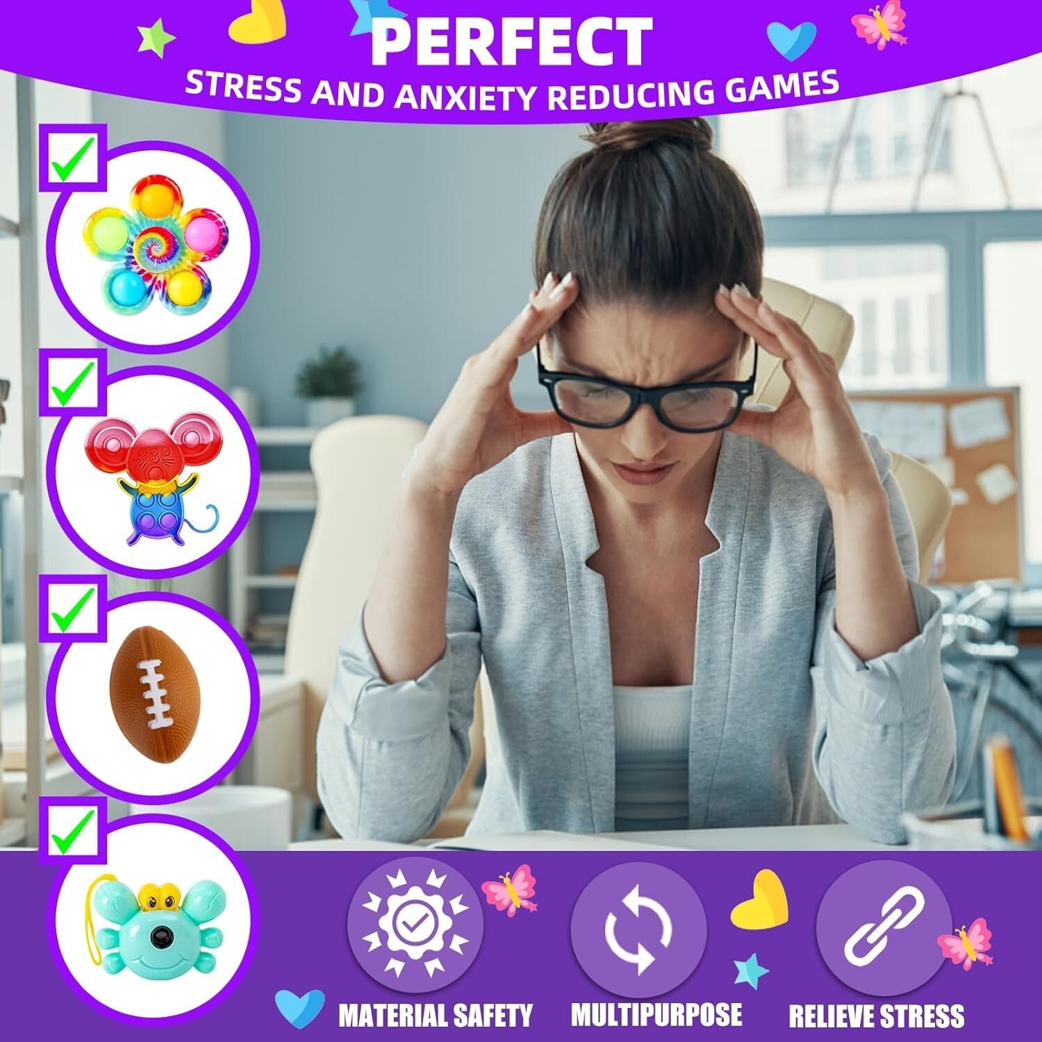 Ultimate 1000Pcs Fidget Toy Pack - Ideal for Kids' Party Goodie Bags & STUFFERS