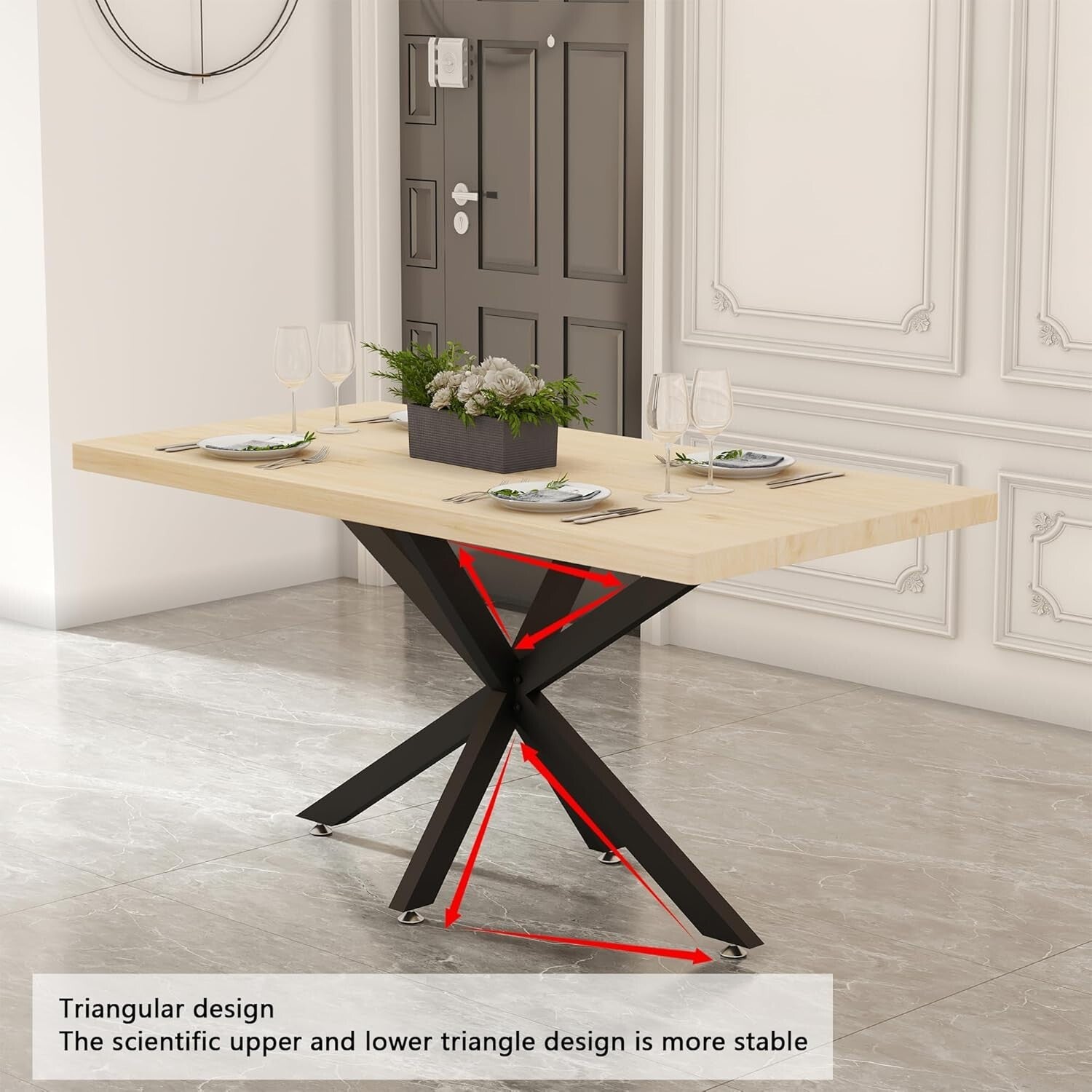 Durable 30 Inch Black Metal Legs with Suction Cups for Dining and Coffee Tables