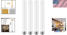 Load image into Gallery viewer, High CRI 12W Dimmable E26 Tubular LED Light Bulbs - 2700K Warm White, 4 Count