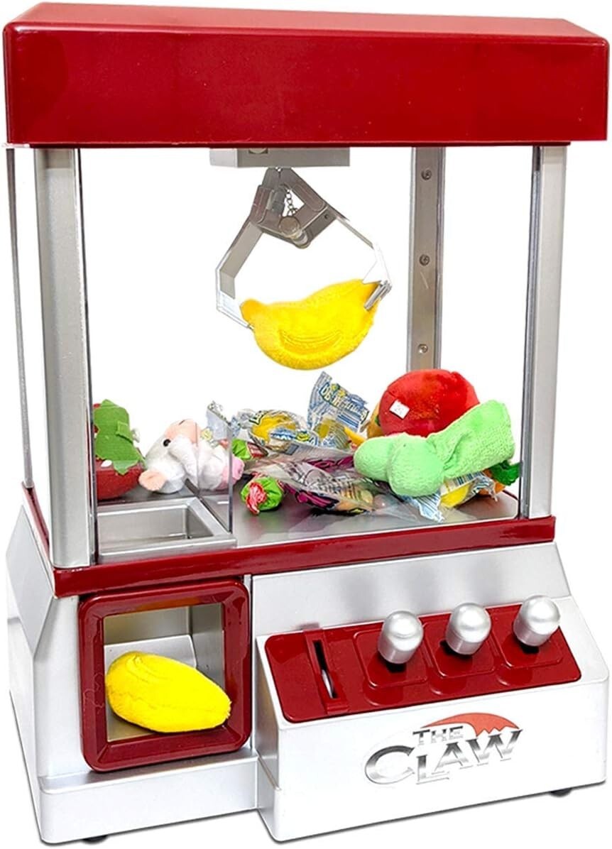 Classic Electric Claw Machine Game - Nostalgic Candy Prize Dispenser with Sound
