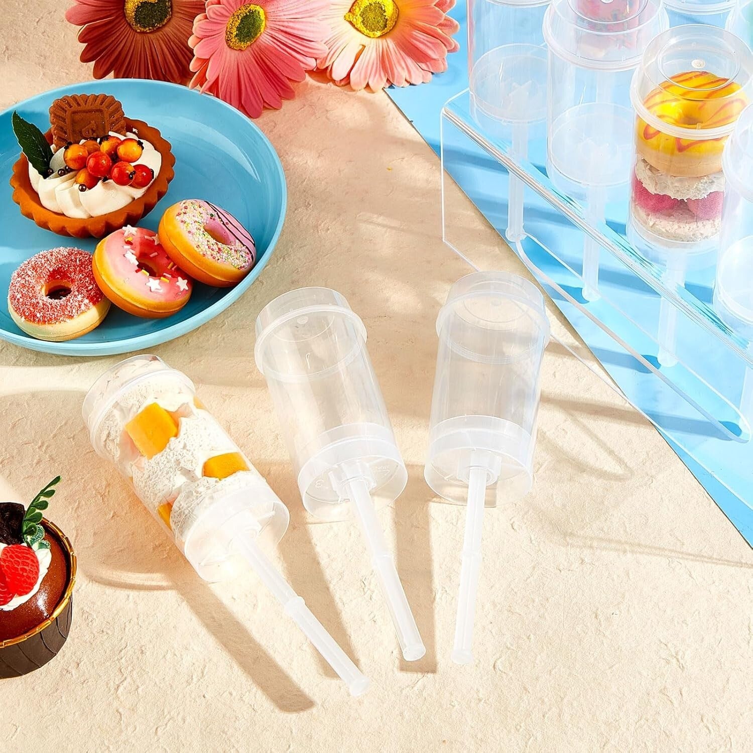 Elegant Push Pop Containers: 200-Pc Clear Dessert Shooter Kit for Parties