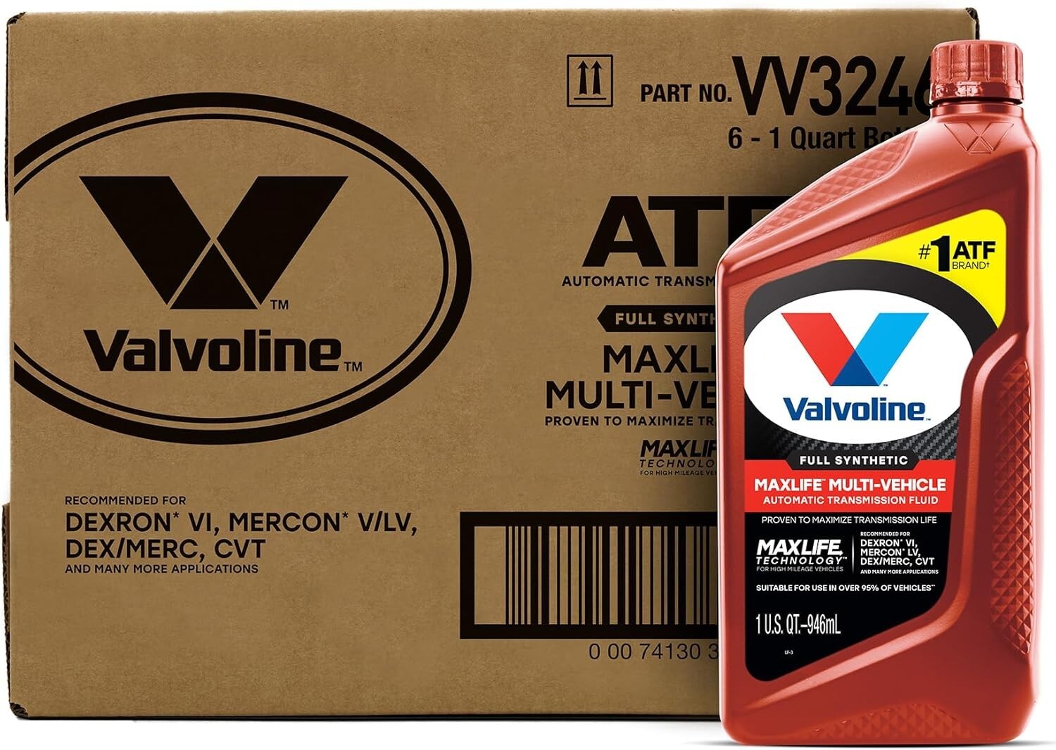 1 QT Multi-Vehicle ATF Liquid - Case of 6 for Optimal Transmission Performance