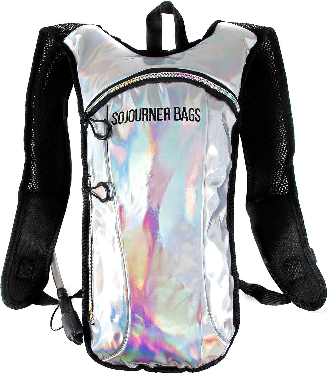Holographic 2L Hydration Pack - Leak-Proof Water Backpack for Festivals & Hiking