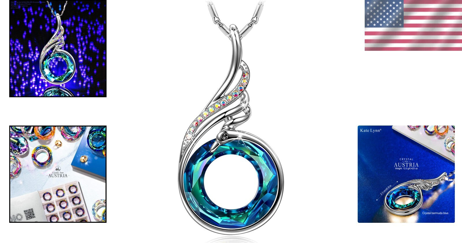 Gorgeous Phoenix Pendant Necklace in Sterling Silver - Perfect Gift for Women