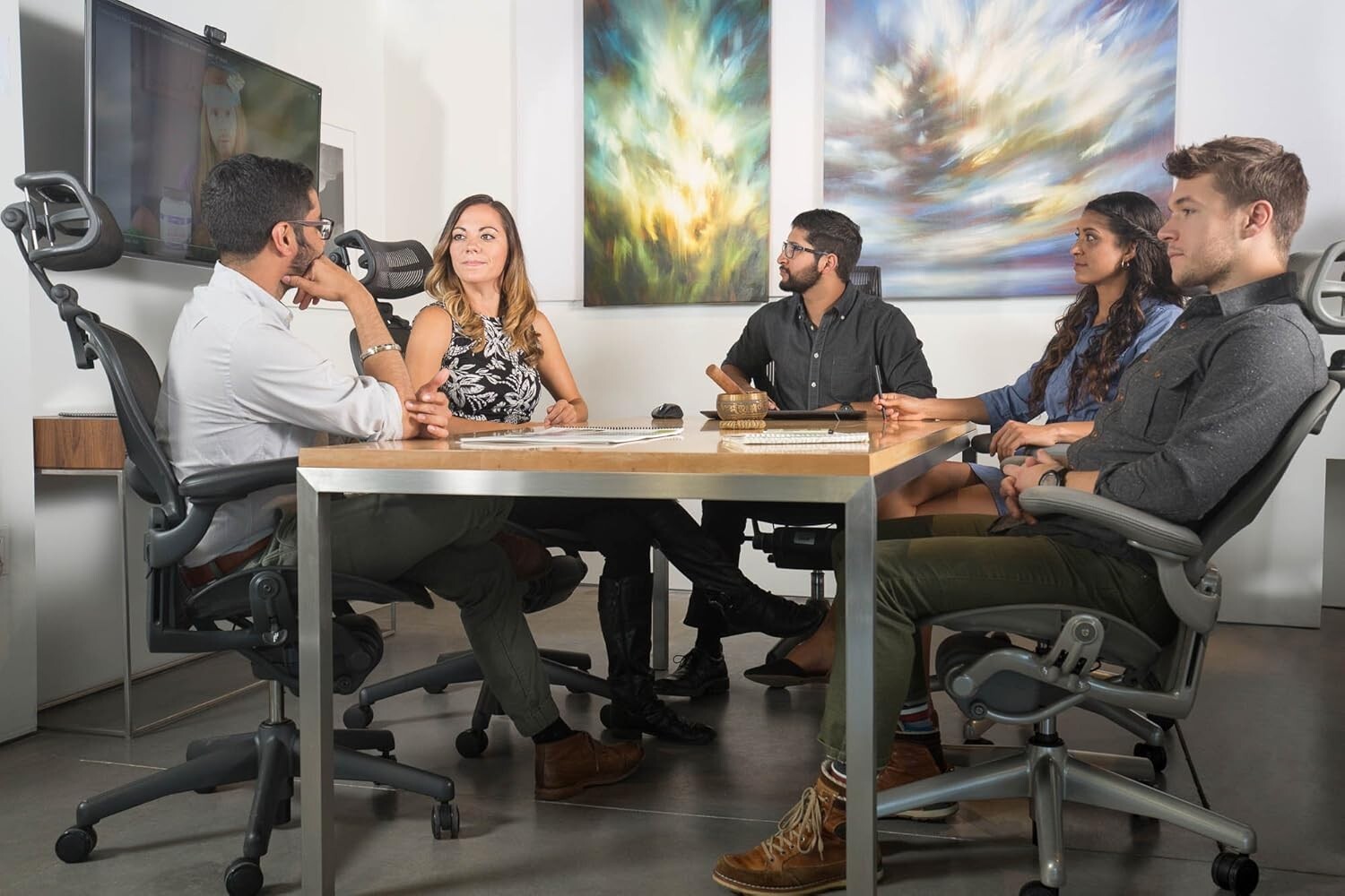 Adjustable Headrest for Herman Miller Aeron H4 Chair in Stylish Mineral Finish