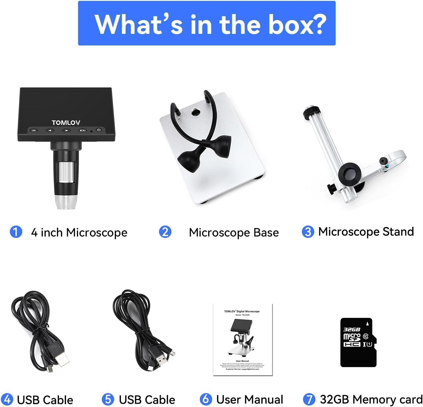 4.3" LCD USB Microscope with 1000X Magnification – Ideal for Science Exploration