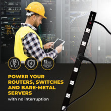 Load image into Gallery viewer, 9-Outlet 3 Ft Heavy Duty Metal Surge Protector Power Strip with Mounting Parts
