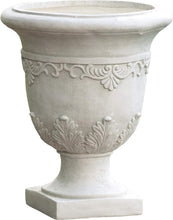Load image into Gallery viewer, Weather-Resistant 20" Moroccan Stone Planter Urn for Traditional Garden Elegance
