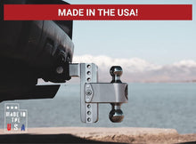 Load image into Gallery viewer, USA-Made Adjustable Trailer Hitch with Easy Turnover Tow Balls - 18,500 lbs