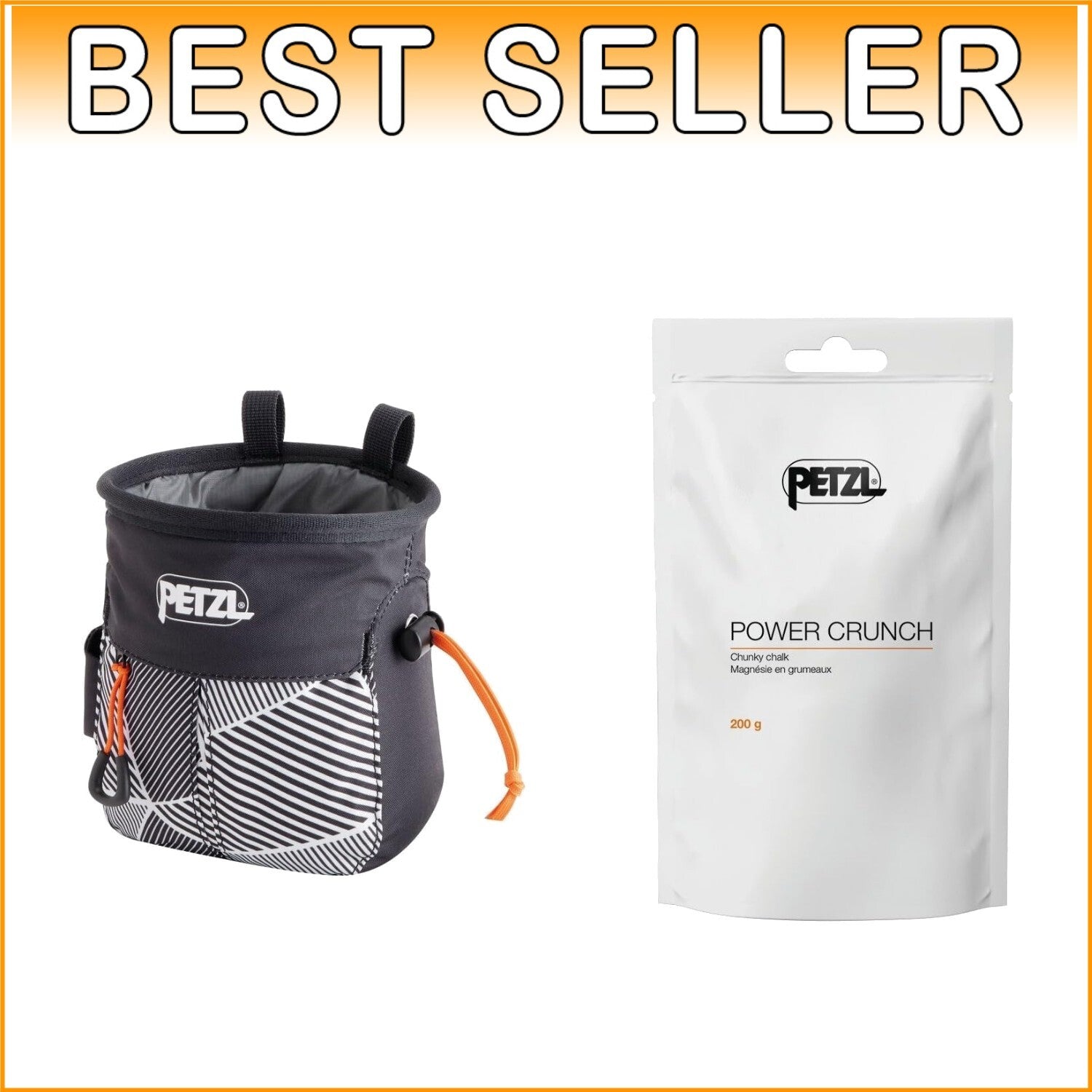 Eco-Conscious Climber's Choice: Ergonomic Chalk Bag with Expanding Zipper Pocket