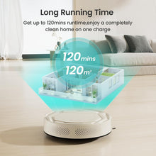 Load image into Gallery viewer, Slim Robotic Vacuum Cleaner with 2200Pa Suction - Ideal for Pet Hair &amp; Carpets