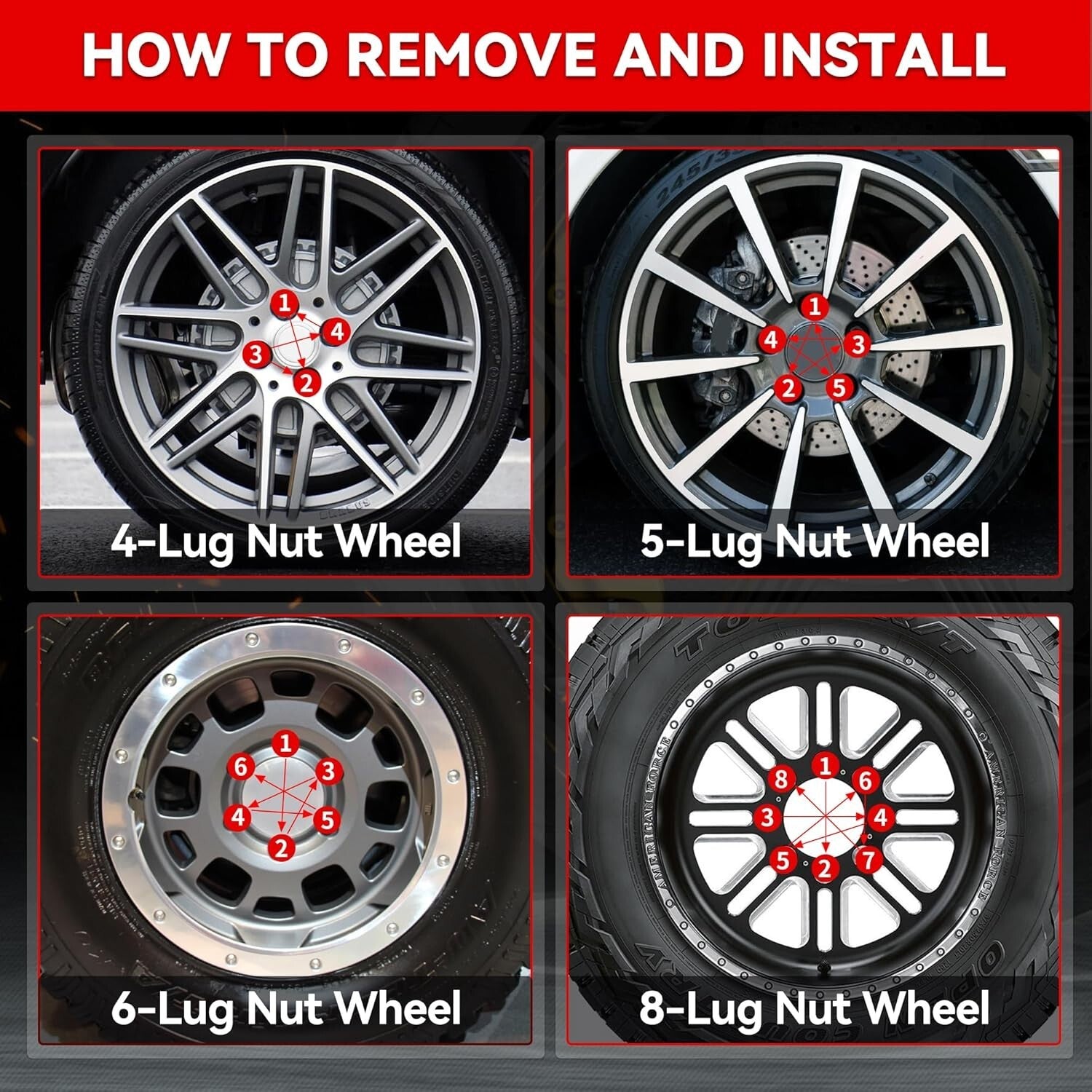 Premium 14x1.5 Pitch Acorn Seat Wheel Lug Nuts - 24pcs for Silverado/Sierra 1500