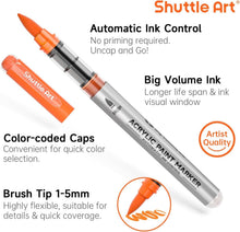 Load image into Gallery viewer, Creative 48-Color Acrylic Paint Marker Set with Automatic Ink Control - 1 Count