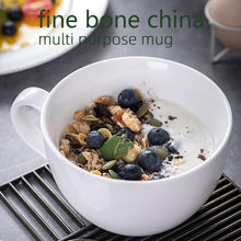 Load image into Gallery viewer, Versatile 4-Piece Bone China Cereal Mug Set - Ideal for Coffee &amp; Snacks