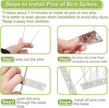 Load image into Gallery viewer, Versatile Bird Spike Strips - 200ft 185 Pack for Humane, Effective Bird Control