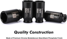 Load image into Gallery viewer, Durable 1/2-Inch Drive Deep Impact Socket Set - 8 Pieces with Storage Case