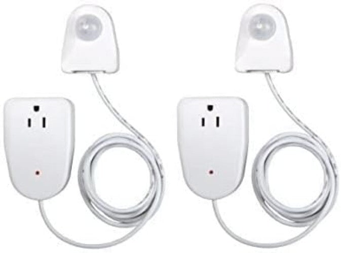 Easy Install Motion Sensor Light Control for Home - 2 Pack, 25ft Detection