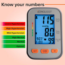Load image into Gallery viewer, Automatic Upper Arm Blood Pressure Monitor with Extra Large Cuff &amp; LCD Display