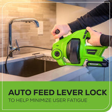 Load image into Gallery viewer, Cordless Drain Auger 24V - Ergonomic Design, 550 RPM for Effortless Clog Removal