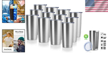 Load image into Gallery viewer, Stylish Bulk Stainless Steel Travel Mugs - 20oz Insulated Tumbler Pack of 12