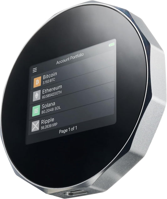 Advanced USB-C Crypto Wallet with Touchscreen - Effortless Multi-Coin Management