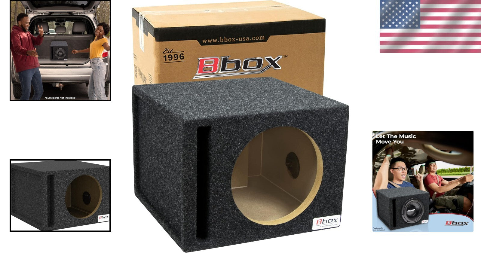 10-Inch Car Subwoofer Box - Airtight Enclosure with Bass Boost for Optimum Sound