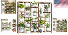Load image into Gallery viewer, Large Capacity Plant Stand - 19 Tiers of Durable Eucalyptus Wood for All Spaces