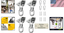 Load image into Gallery viewer, Industrial-Grade Swing Hangers - 2000 LB Capacity for Indoor and Outdoor Use