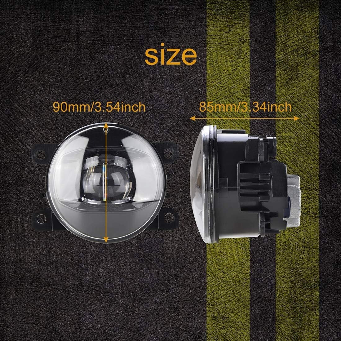 10W New LED Fog Lights Retrofit for NISSAN Frontier, Titan & SUBARU XV Crosstrek