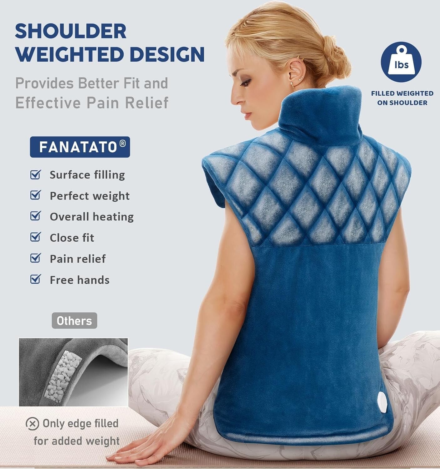 Versatile 22"x37" Electric Heating Pad - Ideal Gift for Pain Relief & Relaxation