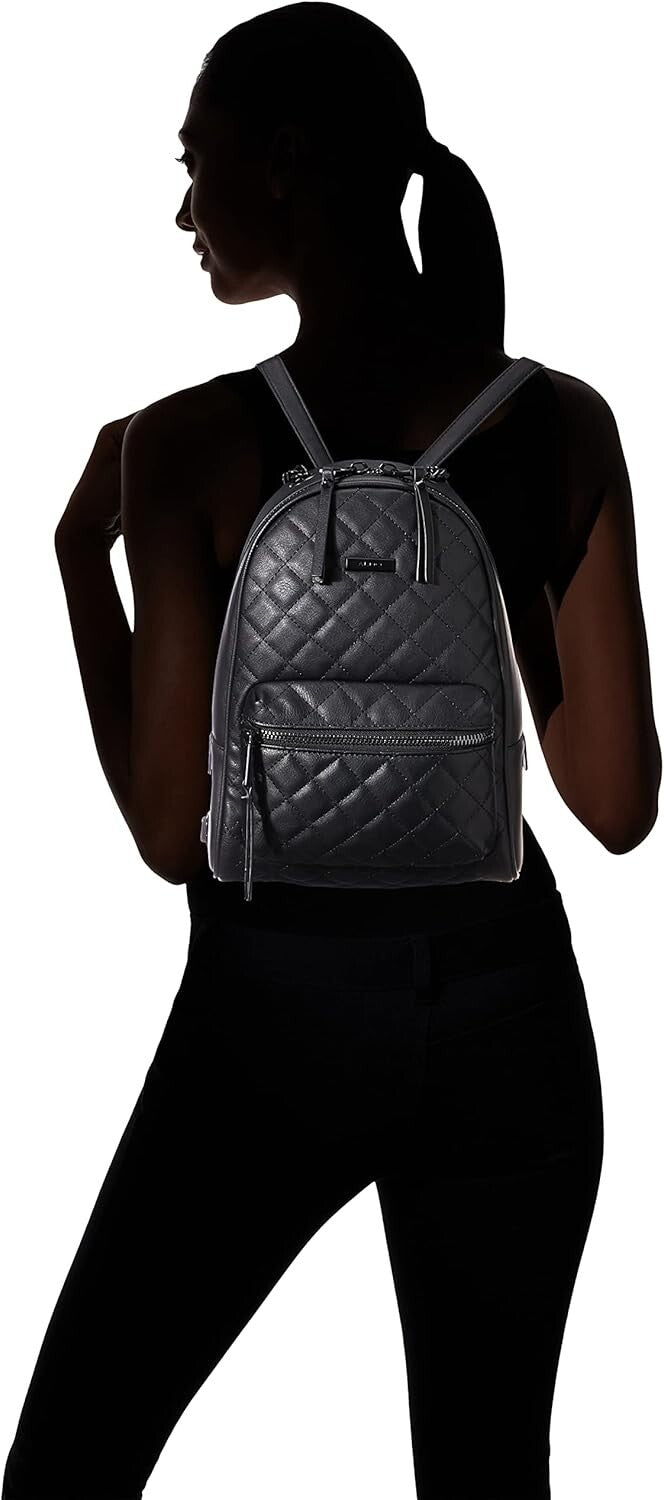 Women's Galilinia Medium Backpack - Stylish Black Synthetic Essentials Carrier